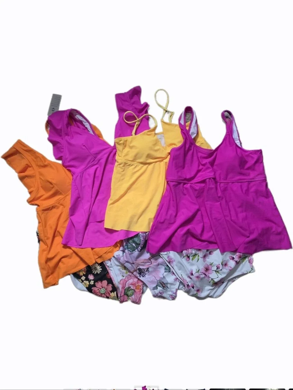 NWT Beachsissi Bundle Tankini High-waisted Two Piece Swimsuits Sz LARGE (8 Pcs)